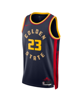 Draymond Green #23 Maillot Golden State Warriors Navy City Edition