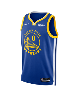 Gary Payton II # 0 Maillot icône bleu royal des Golden State Warriors
