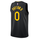 Gary Payton II # 0 Maillot de déclaration noir des Golden State Warriors