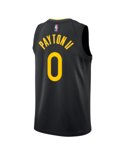 Gary Payton II # 0 Maillot de déclaration noir des Golden State Warriors