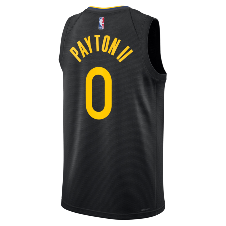 Gary Payton II # 0 Maillot de déclaration noir des Golden State Warriors