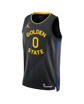 Gary Payton II # 0 Maillot de déclaration noir des Golden State Warriors