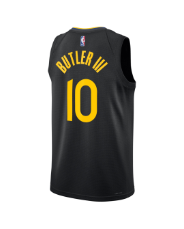 Jimmy Butler III #10 Maillot de déclaration noir des Golden State Warriors