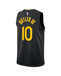 Jimmy Butler III #10 Maillot de déclaration noir des Golden State Warriors