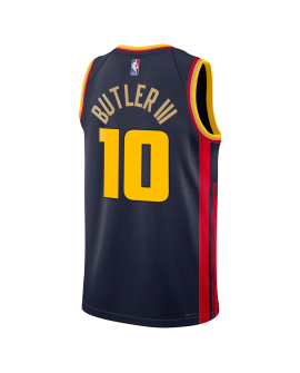 Jimmy Butler III #10 Maillot Golden State Warriors Navy City Edition