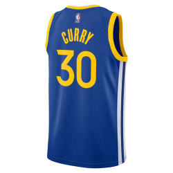 Stephen Curry #30 Maillot icône bleu royal des Golden State Warriors