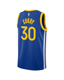 Stephen Curry #30 Maillot icône bleu royal des Golden State Warriors