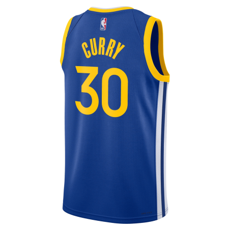 Stephen Curry #30 Maillot icône bleu royal des Golden State Warriors