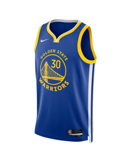 Stephen Curry #30 Maillot icône bleu royal des Golden State Warriors