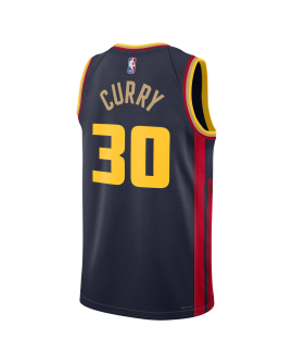 Stephen Curry #30 Maillot Golden State Warriors Navy City Edition