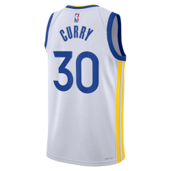 Stephen Curry #30 Maillot blanc de l'association des Golden State Warriors
