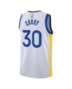 Stephen Curry #30 Maillot blanc de l'association des Golden State Warriors