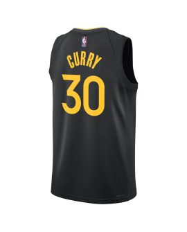 Stephen Curry #30 Maillot de déclaration noir des Golden State Warriors