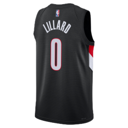 Damian Lillard #0 Portland Trail Blazers Maillot Icône Noir