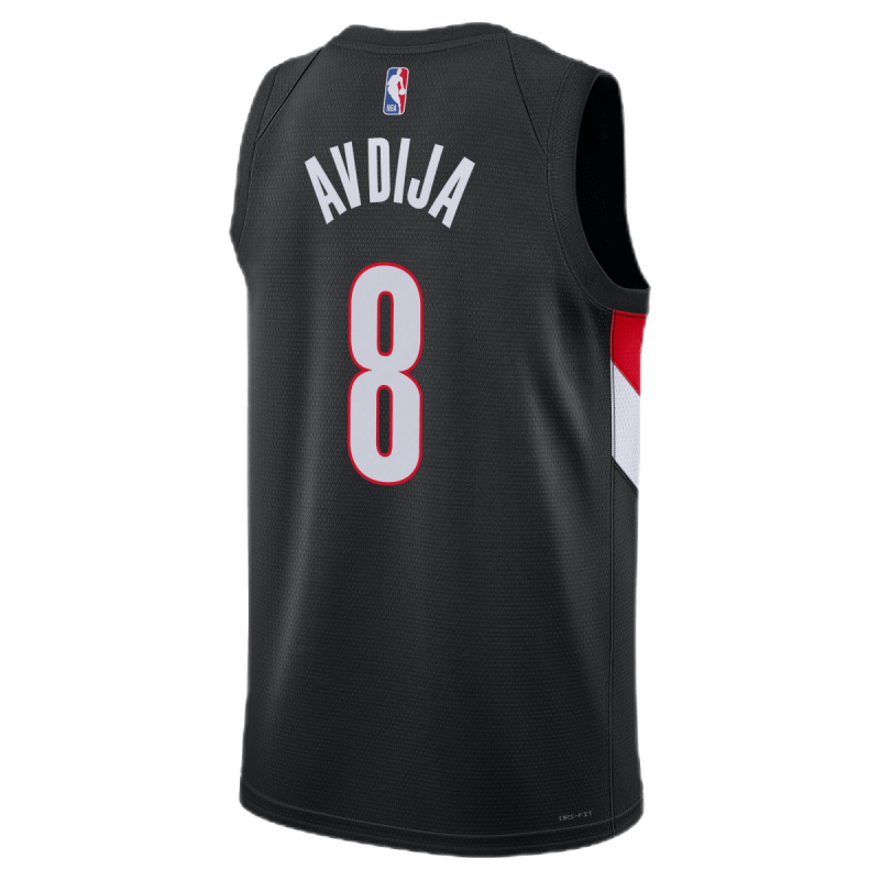 Deni Avdija #8 Portland Trail Blazers Maillot Icône Noir