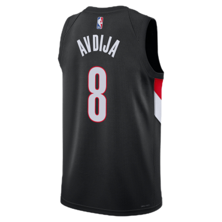 Deni Avdija #8 Portland Trail Blazers Maillot Icône Noir