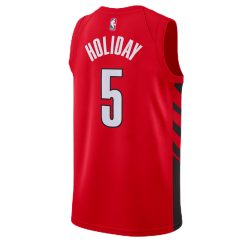 Jrue Holiday #5 Maillot de déclaration rouge Portland Trail Blazers