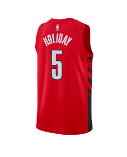 Jrue Holiday #5 Maillot de déclaration rouge Portland Trail Blazers