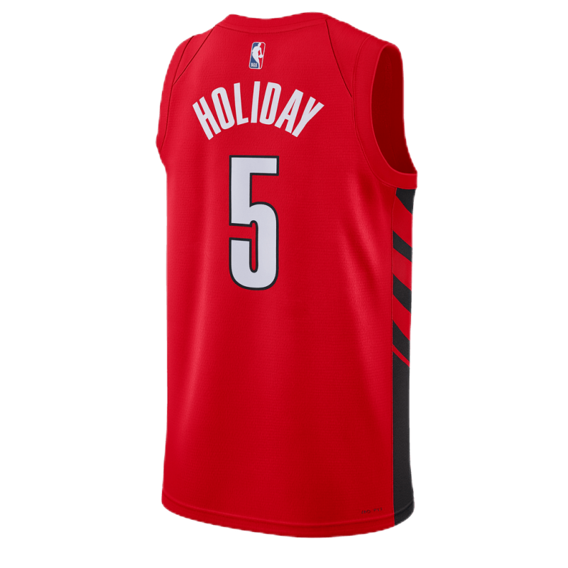 Jrue Holiday #5 Maillot de déclaration rouge Portland Trail Blazers