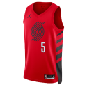 Jrue Holiday #5 Maillot de déclaration rouge Portland Trail Blazers