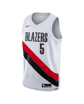 Jrue Holiday #5 Maillot d'association blanc des Portland Trail Blazers