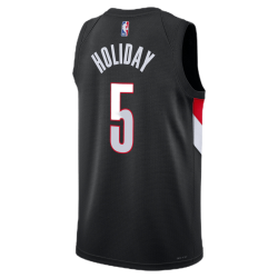 Jrue Holiday #5 Portland Trail Blazers Maillot Icône Noir