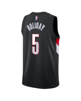 Jrue Holiday #5 Portland Trail Blazers Maillot Icône Noir