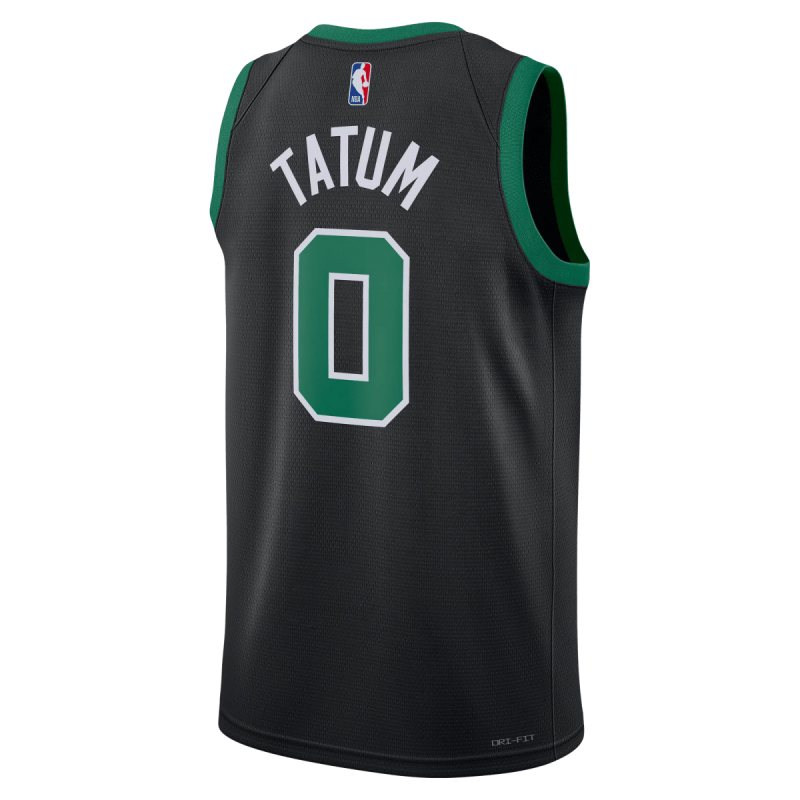 Jayson Tatum #0 Maillot de déclaration noir des Boston Celtics