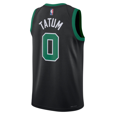 Jayson Tatum #0 Maillot de déclaration noir des Boston Celtics