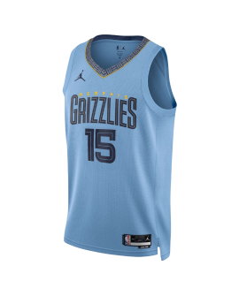 Brandon Clarke #15 Maillot de déclaration bleu clair Memphis Grizzlies