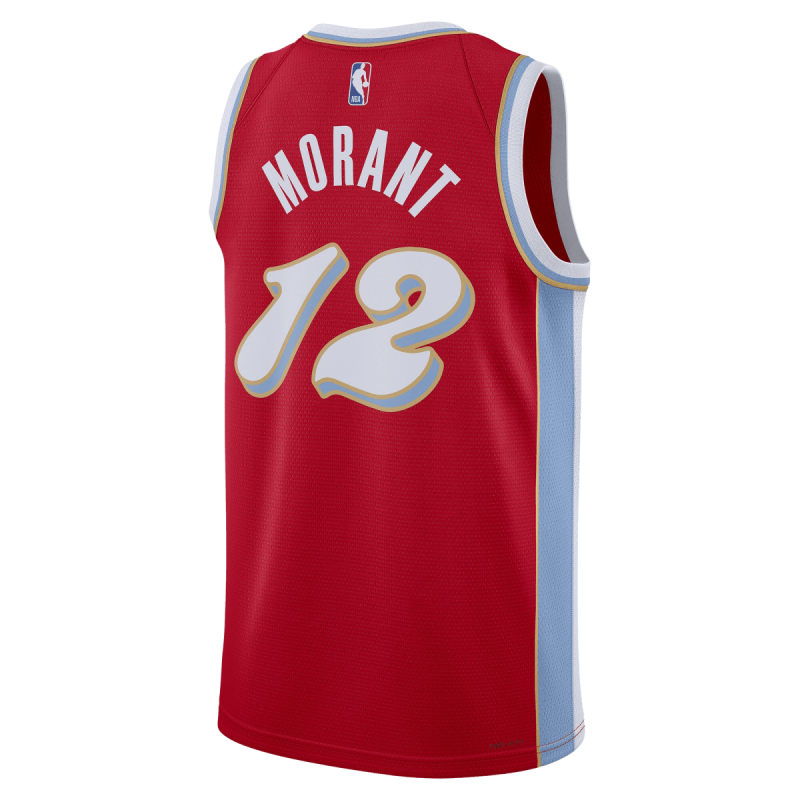 Morant #12 Maillot Memphis Grizzlies Red City Edition