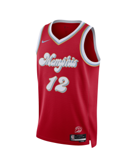 Morant #12 Maillot Memphis Grizzlies Red City Edition