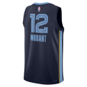 Morant #12 Memphis Grizzlies Maillot Icône Marine