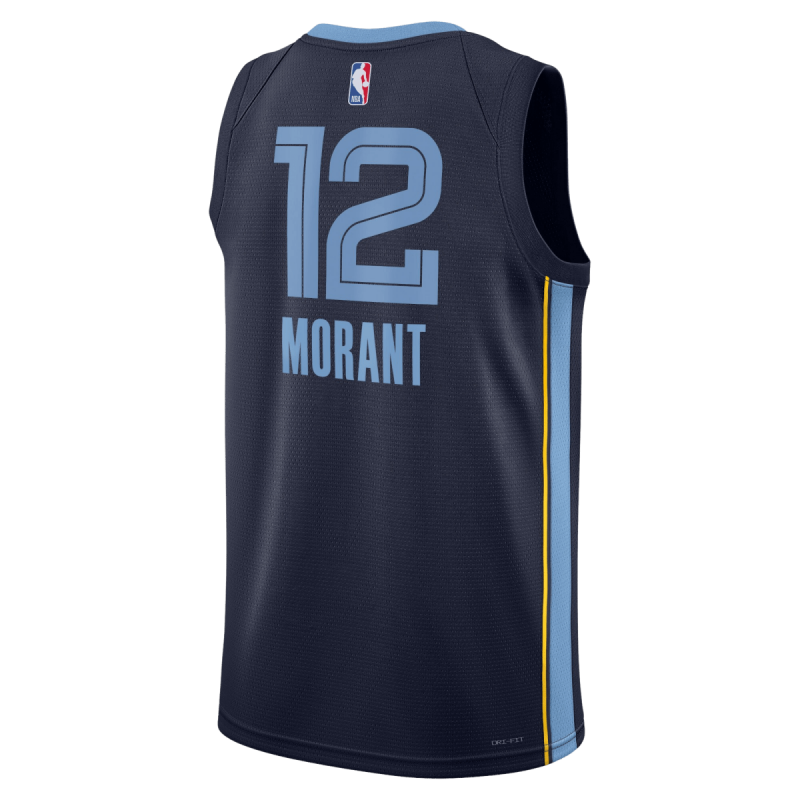 Morant #12 Memphis Grizzlies Maillot Icône Marine