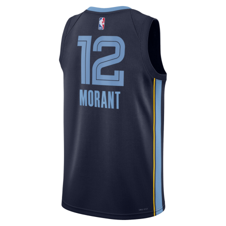 Morant #12 Memphis Grizzlies Maillot Icône Marine