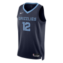 Morant #12 Memphis Grizzlies Maillot Icône Marine