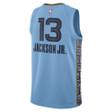 Jaren Jackson Jr. #13 Maillot de déclaration bleu clair Memphis Grizzlies