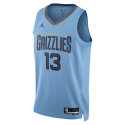 Jaren Jackson Jr. #13 Maillot de déclaration bleu clair Memphis Grizzlies