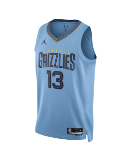 Jaren Jackson Jr. #13 Maillot de déclaration bleu clair Memphis Grizzlies
