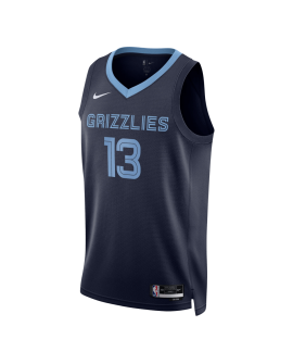Jaren Jackson Jr. #13 Maillot icône de la marine des Memphis Grizzlies