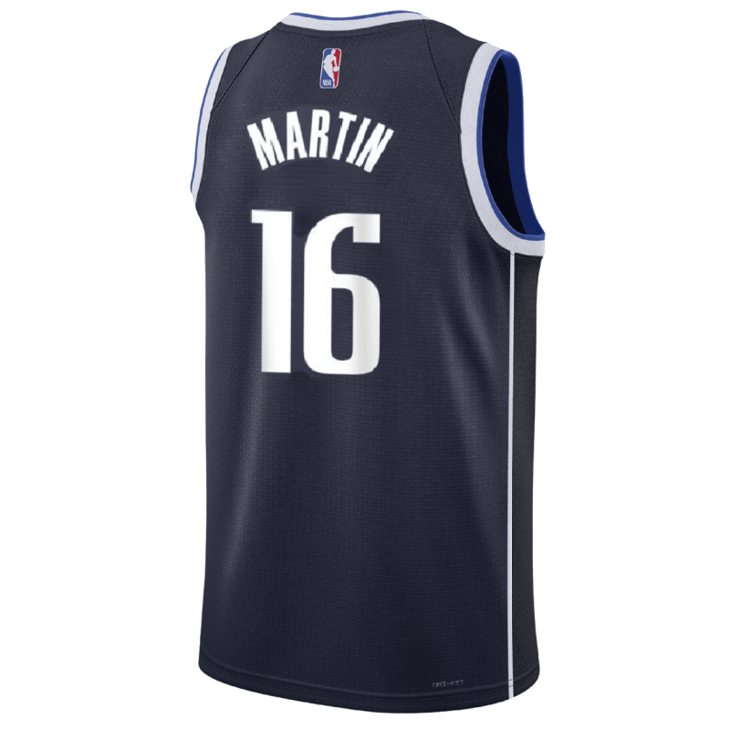 Caleb Martin #16 Maillot de déclaration de la marine des Dallas Mavericks