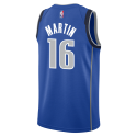 Caleb Martin #16 Maillot Icône Bleue Dallas Mavericks