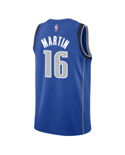 Caleb Martin #16 Maillot Icône Bleue Dallas Mavericks