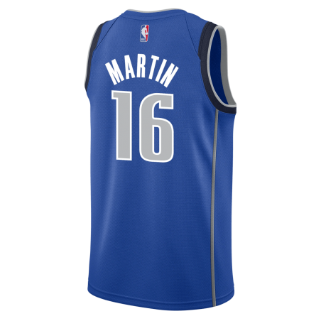 Caleb Martin #16 Maillot Icône Bleue Dallas Mavericks