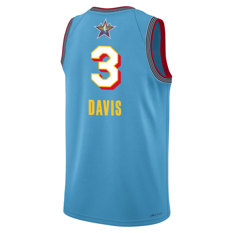 Anthony Davis #3 Maillot Dallas Mavericks Bleu 2025 All-Star Edition