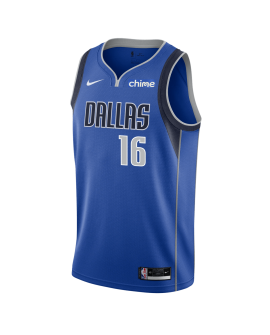 Caleb Martin #16 Maillot Icône Bleue Dallas Mavericks