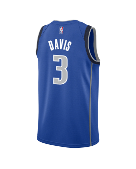 Anthony Davis #3 Maillot Icône Bleue Dallas Mavericks