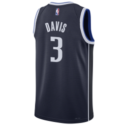 Anthony Davis #3 Maillot de déclaration de la marine des Dallas Mavericks