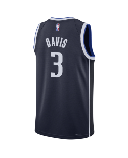Anthony Davis #3 Maillot de déclaration de la marine des Dallas Mavericks