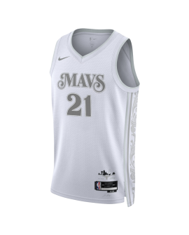Daniel Gafford #21 Maillot Dallas Mavericks White City Edition